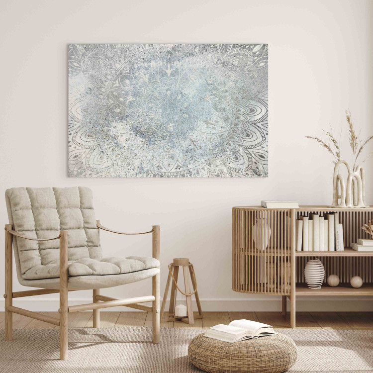 Canvas Mandala - A Bright Ornament in Patina Colors on a Natural Background 151220 additionalImage 9