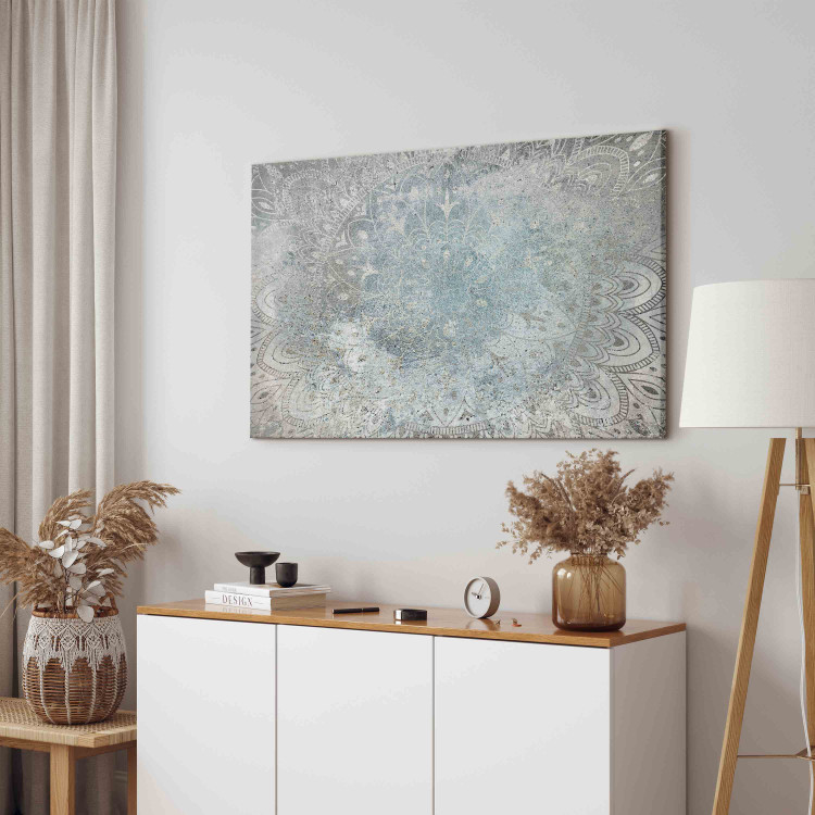 Canvas Mandala - A Bright Ornament in Patina Colors on a Natural Background 151220 additionalImage 4