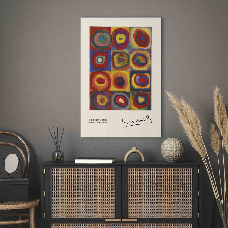 Canvas Print Color Study - Kandinsky’s Squares With Concentric Circles 151520 additionalImage 3
