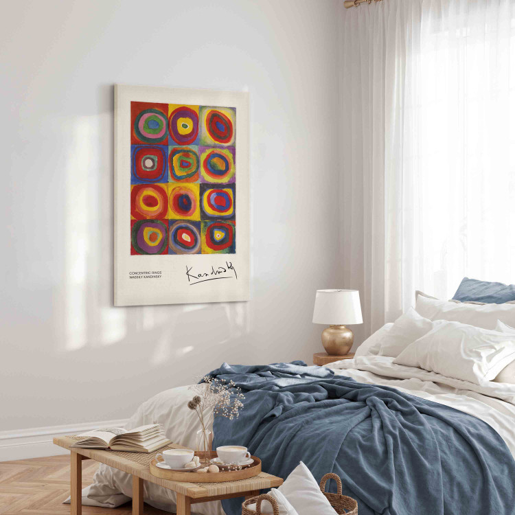 Canvas Print Color Study - Kandinsky’s Squares With Concentric Circles 151520 additionalImage 10