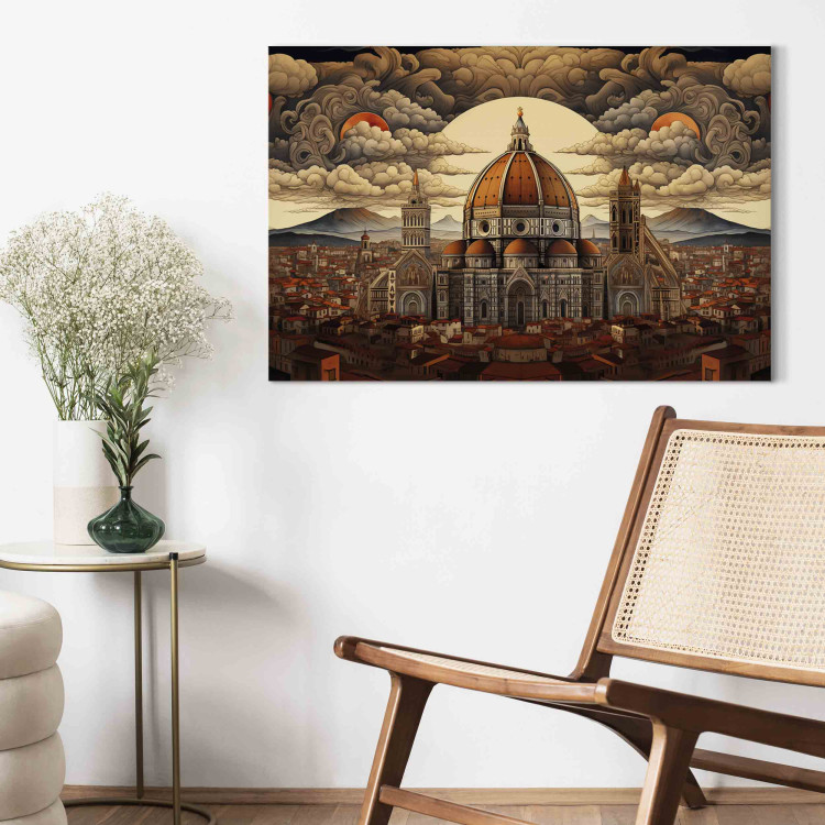 Canvas Florence - Gothic Cathedral with a Sunset View 151920 additionalImage 3