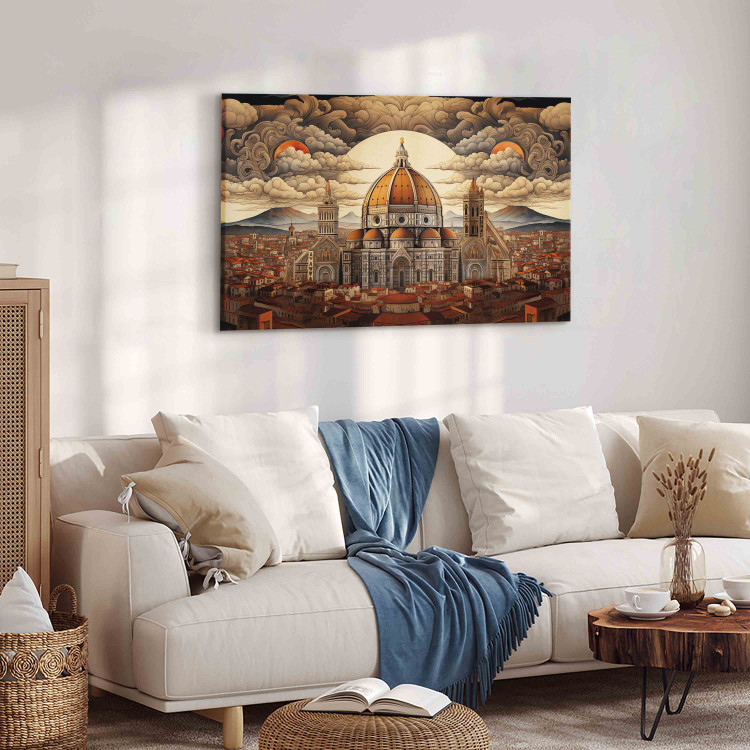 Canvas Florence - Gothic Cathedral with a Sunset View 151920 additionalImage 10