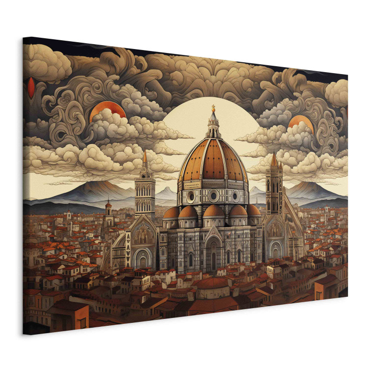 Canvas Florence - Gothic Cathedral with a Sunset View 151920 additionalImage 2