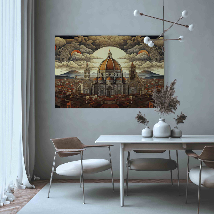 Canvas Florence - Gothic Cathedral with a Sunset View 151920 additionalImage 5