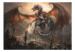 Wall Mural Dragon Castle - children's fantasy with a dragon on a castle and a knight 59720 additionalThumb 1