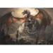 Wall Mural Dragon Castle - children's fantasy with a dragon on a castle and a knight 59720 additionalThumb 3