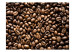 Photo Wallpaper Coffee beans - brown pattern with grains ideal for kitchen or cafe 60220 additionalThumb 1