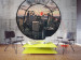 Photo Wallpaper New York Enclosed in a Clock Face - Window View of Architecture 61520