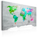 Canvas Print World Map: Green Paradise 91920 additionalThumb 2