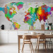 Wall Mural Coloured world map - continents with names in English on a white background 95020 additionalThumb 6
