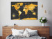 Decorative Pinboard Golden World [Cork Map] 95920 additionalThumb 4