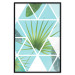 Wall Poster Geometric palm - abstract composition with leaves on a triangle background 114330 additionalThumb 24