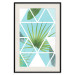 Wall Poster Geometric palm - abstract composition with leaves on a triangle background 114330 additionalThumb 18