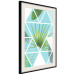 Wall Poster Geometric palm - abstract composition with leaves on a triangle background 114330 additionalThumb 3