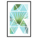 Wall Poster Geometric palm - abstract composition with leaves on a triangle background 114330 additionalThumb 15
