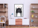 Poster Smile - black and white abstraction for children with a cat and a pink text 114430 additionalThumb 5
