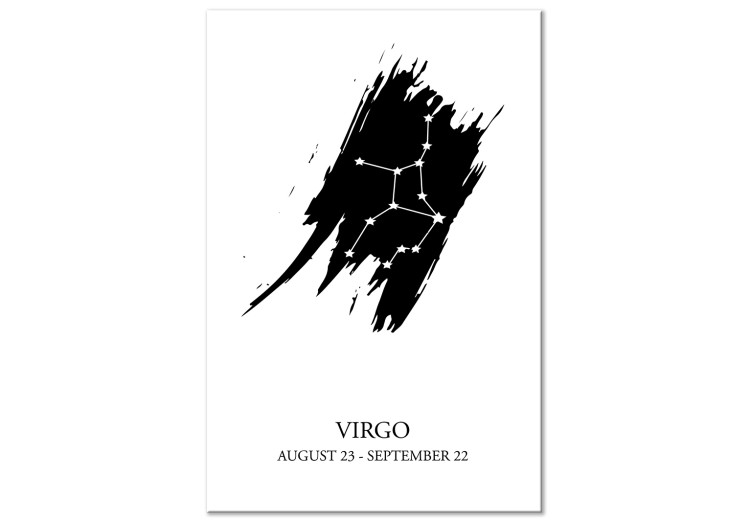 Canvas Print Virgo - modern graphics of the zodiac sign with stars 114830