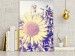 Canvas The memory of summer - a sunflower in a field with a purple glow 116430 additionalThumb 3
