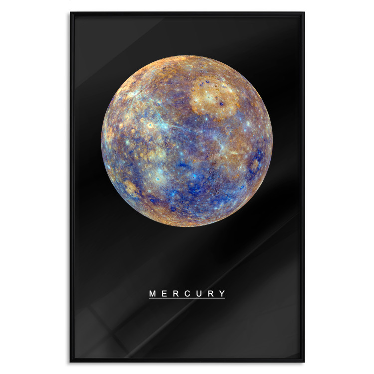 Poster Mercury - composition with the planet and English text against a space backdrop 116730 additionalImage 18