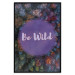 Poster Be wild - composition with English text on a background of colorful forest 117030 additionalThumb 20