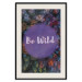 Poster Be wild - composition with English text on a background of colorful forest 117030 additionalThumb 18