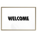 Wall Poster Welcome - black and white minimalist composition with English text 117530 additionalThumb 14
