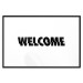 Wall Poster Welcome - black and white minimalist composition with English text 117530 additionalThumb 15