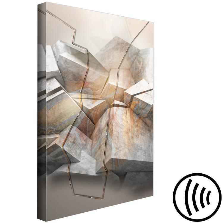 Canvas Print Geometry of Modernity (1-part) - Depth of Figures in Abstraction 118330 additionalImage 6
