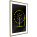 Wall Poster Black Geometry - unique geometric abstraction with neon yellow 119130 additionalThumb 8