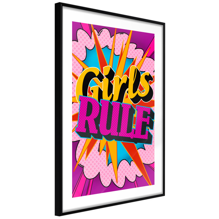 Wall Poster Girls Rule II - large English text in a colorful pop art motif 122730 additionalImage 13