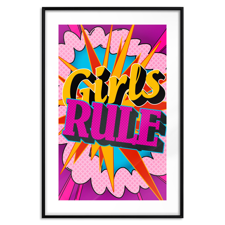 Wall Poster Girls Rule II - large English text in a colorful pop art motif 122730 additionalImage 17
