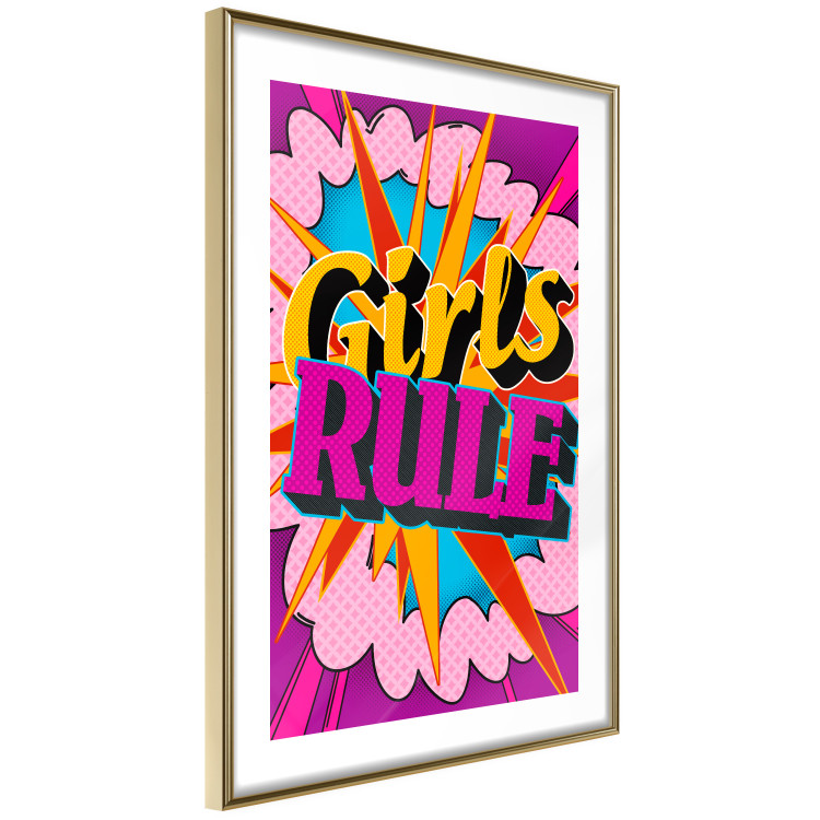 Wall Poster Girls Rule II - large English text in a colorful pop art motif 122730 additionalImage 6