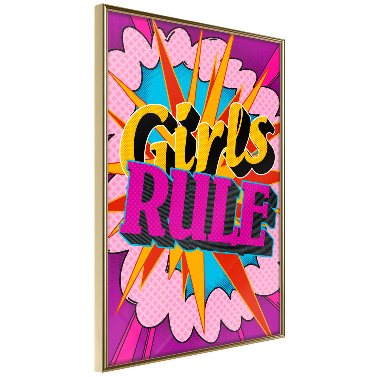Wall Poster Girls Rule II - large English text in a colorful pop art motif 122730 additionalImage 12