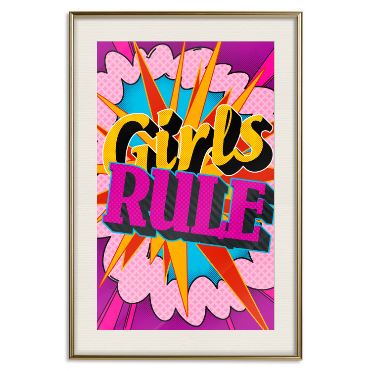 Wall Poster Girls Rule II - large English text in a colorful pop art motif 122730 additionalImage 19