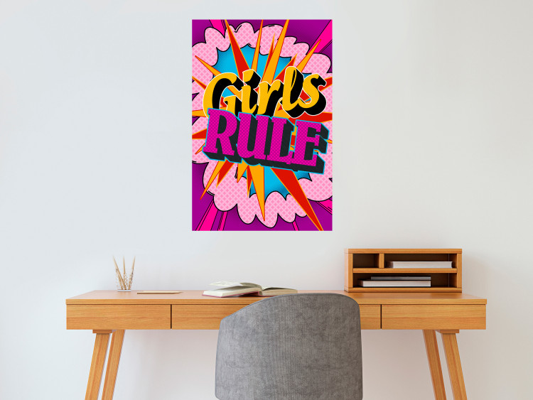 Wall Poster Girls Rule II - large English text in a colorful pop art motif 122730 additionalImage 23