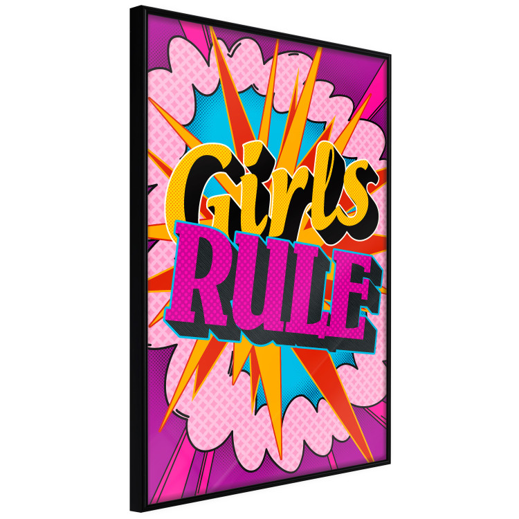 Wall Poster Girls Rule II - large English text in a colorful pop art motif 122730 additionalImage 10