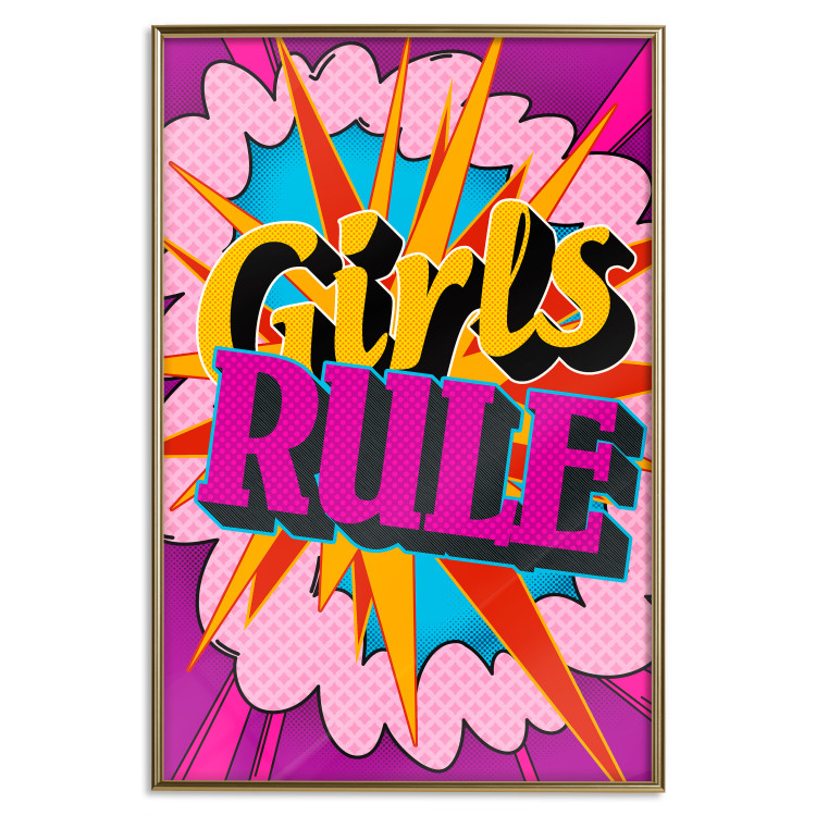 Wall Poster Girls Rule II - large English text in a colorful pop art motif 122730 additionalImage 20