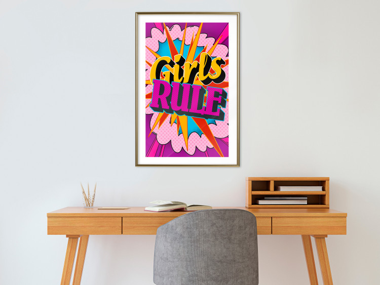 Wall Poster Girls Rule II - large English text in a colorful pop art motif 122730 additionalImage 13