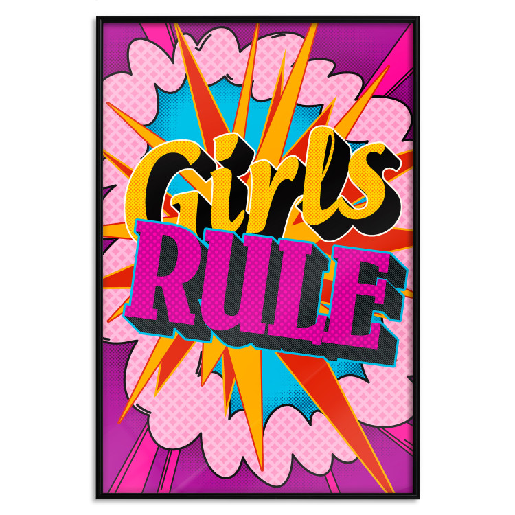 Wall Poster Girls Rule II - large English text in a colorful pop art motif 122730 additionalImage 18