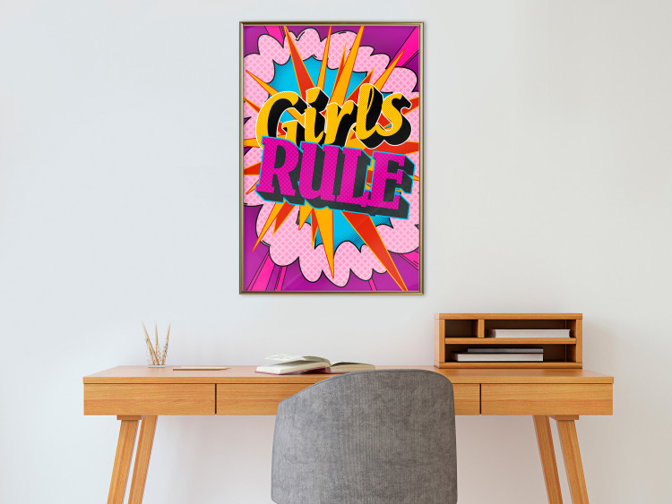 Wall Poster Girls Rule II - large English text in a colorful pop art motif 122730 additionalImage 5
