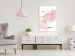 Canvas Pink monstera leaves with inscription - minimalistic botanical motif 122930 additionalThumb 3