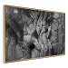 Wall Poster Overgrown Stones - black and white texture with wood and stones motif 123130 additionalThumb 14