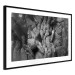 Wall Poster Overgrown Stones - black and white texture with wood and stones motif 123130 additionalThumb 11