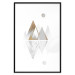 Poster Road to the Top (Beige) - abstract triangular mountains on a white background 125230 additionalThumb 15