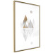 Poster Road to the Top (Beige) - abstract triangular mountains on a white background 125230 additionalThumb 6