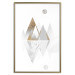 Poster Road to the Top (Beige) - abstract triangular mountains on a white background 125230 additionalThumb 16