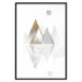 Poster Road to the Top (Beige) - abstract triangular mountains on a white background 125230 additionalThumb 18