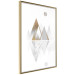 Poster Road to the Top (Beige) - abstract triangular mountains on a white background 125230 additionalThumb 12