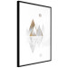 Poster Road to the Top (Beige) - abstract triangular mountains on a white background 125230 additionalThumb 11