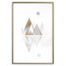 Poster Road to the Top (Beige) - abstract triangular mountains on a white background 125230 additionalThumb 14